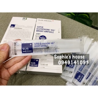 Tinh chất làm trắng da Sur. Medic+ Super Glutathione 100 Bright Ampoule