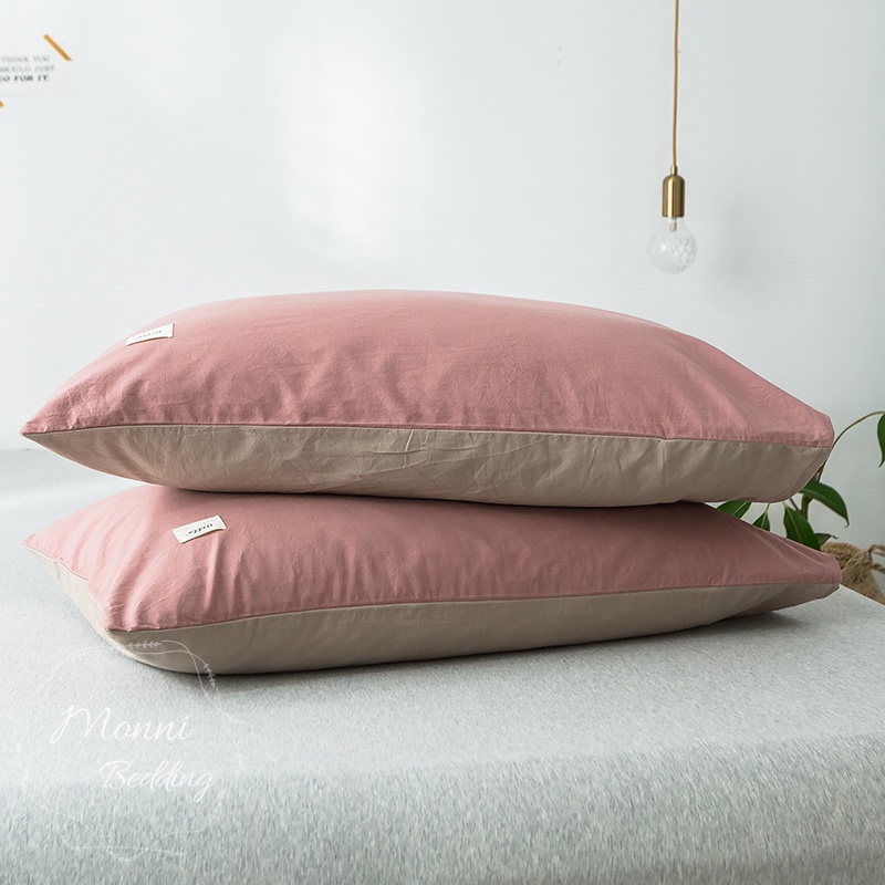 VỎ GỐI NẰM TRƠN COTTON TICI MONNI.BEDDINNG, VẢI MỀM MỊN, ĐƯỢC CHỌN MÀU