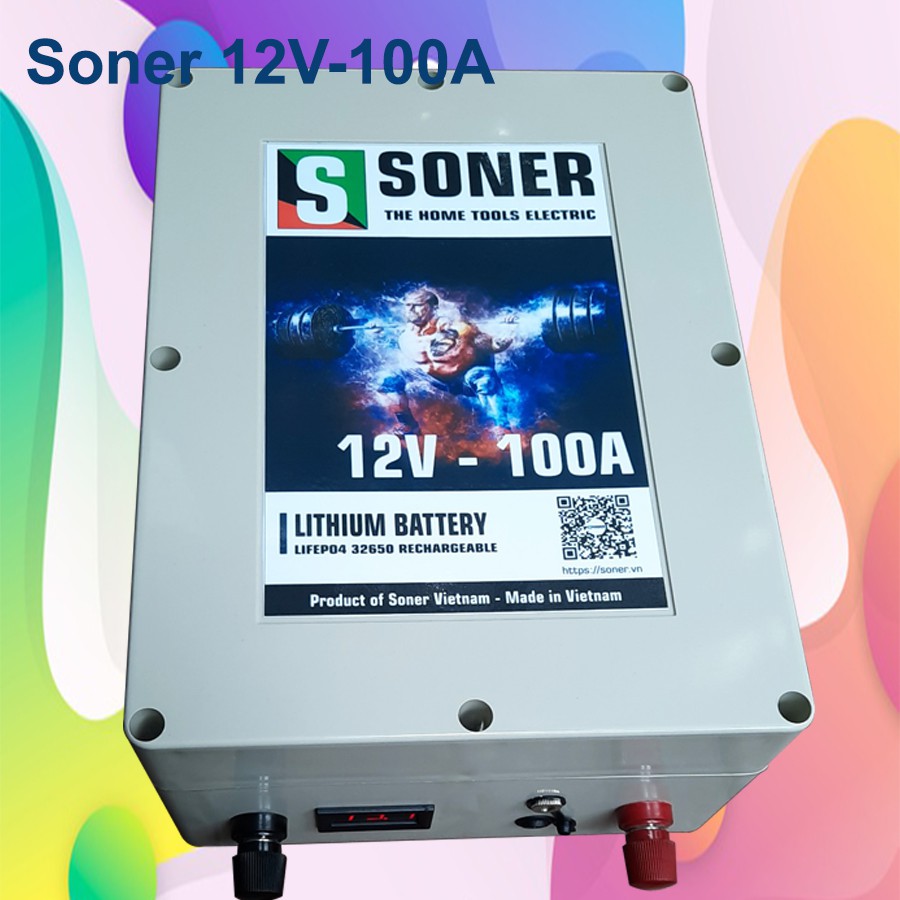 Pin Ắc quy Lithium Soner 12V-100A