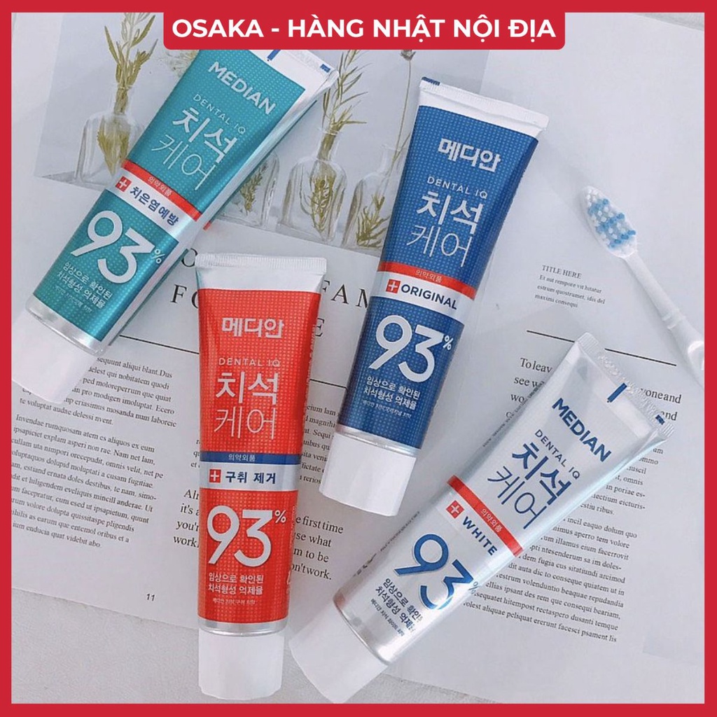 ⚠️FREESHIP⚠️ Kem Đánh Răng Hàn Quốc Median Dental IQ 93%