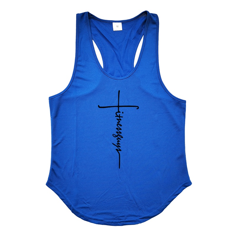 Áo Thun Thể Thao Sát Nách Dáng Suông Chất Liệu Mau Khô Thoải Mái Cho Nam Plus Size