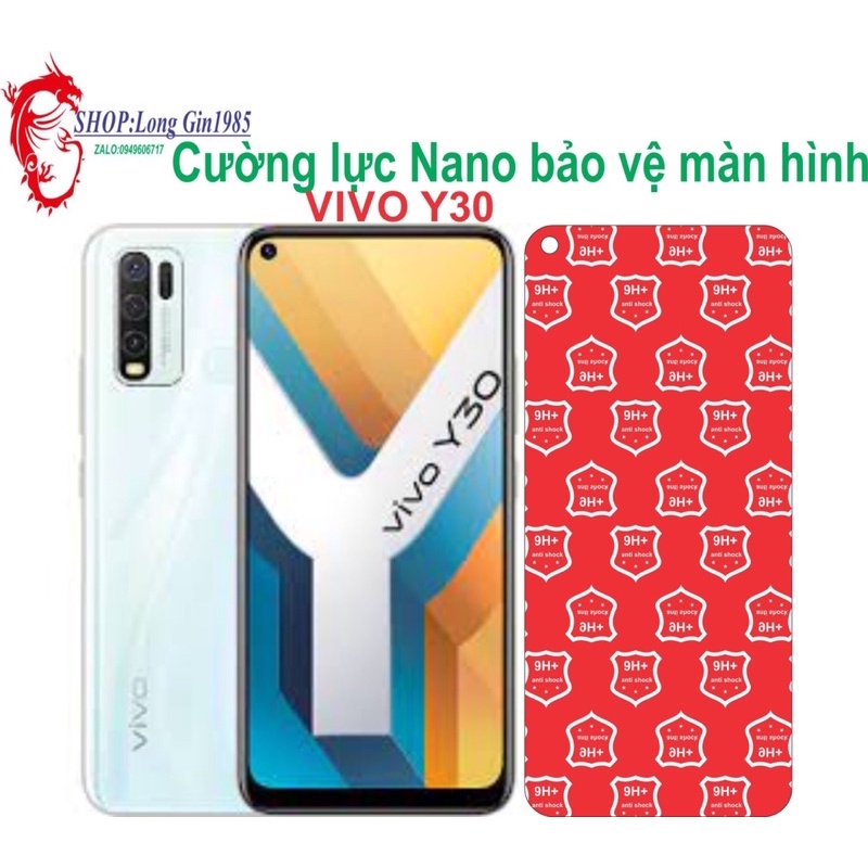 Vivo Y30 Cường lực Nano chống va đập chống trầy xước tốt