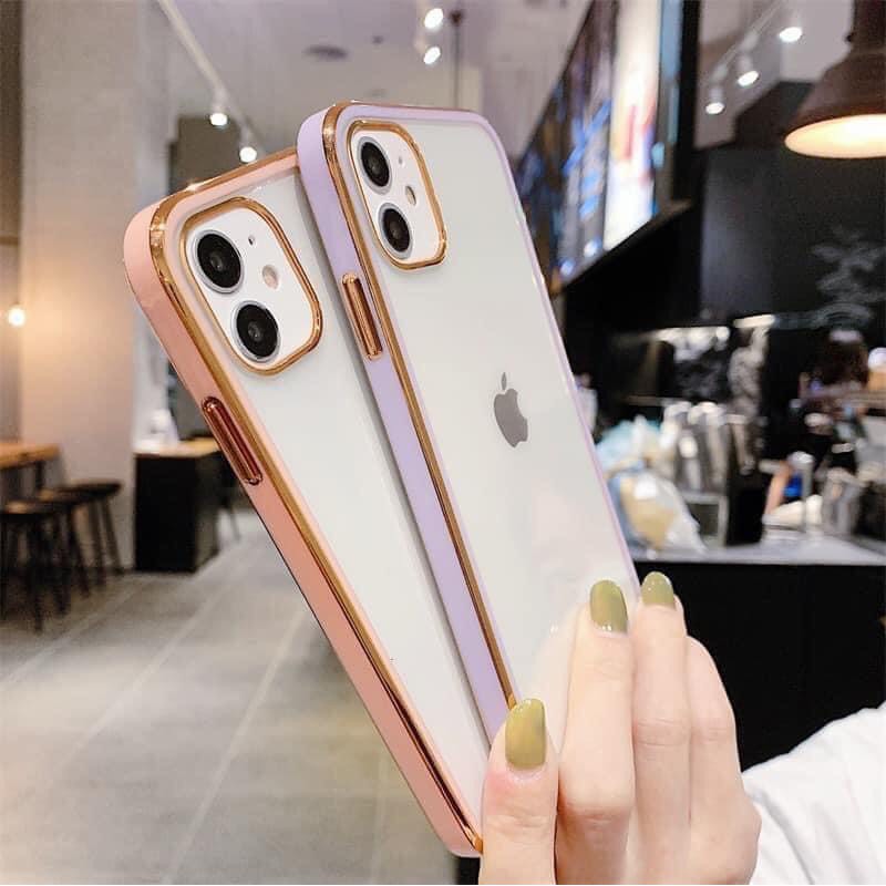 Ốp lưng Likgus giả iphone 12 cho iPhone 11 Pro Max/ 11 Pro/ 11/ XS Max/ XS/ XR/ 7 Plus/ 8 Plus Viền màu siêu đep