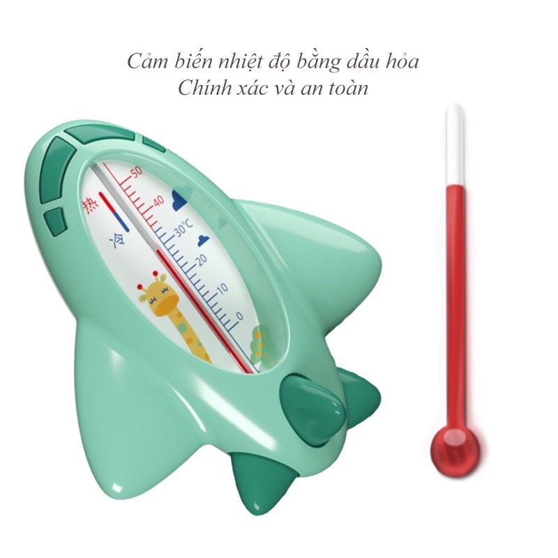 Nhiệt kế đo nước tắm cho bé hãng Misuta, cảm biến nhiệt dầu hoả an toàn cho bé