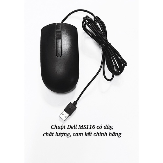 Chuột có dây Dell MS116 cam kết chính hãng, zin mới 100%