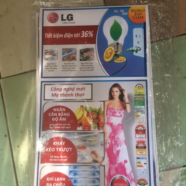 Tem tủ lạnh LG hàng hãng