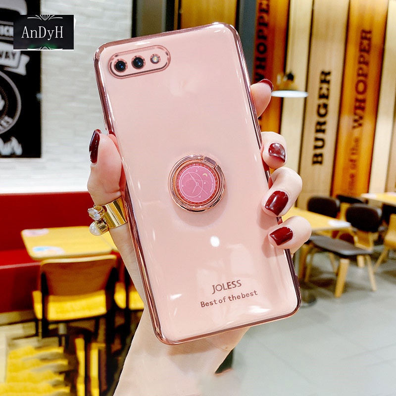 Ốp điện thoại AnDyH cho OPPO A3S A12E ​Ốp bảo vệ camera chính xác, Vỏ mạ phong cách nữ tính Vỏ chống