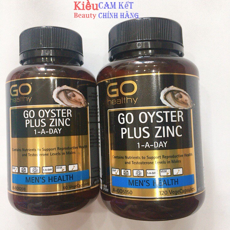 [ 120 viên ] Tinh chất Hàu Úc Go Oyster Plus ZinC Go Healthy 120 viên