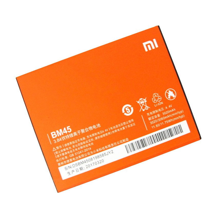 Pin Xiaomi Redmi Note 2 (BM45)