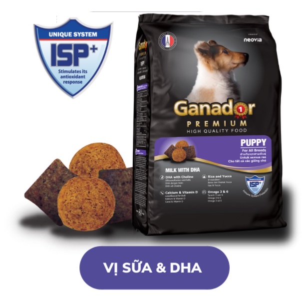 Thức Ăn Cho Chó Hạt Ganador 400g Vĩ Sữa
