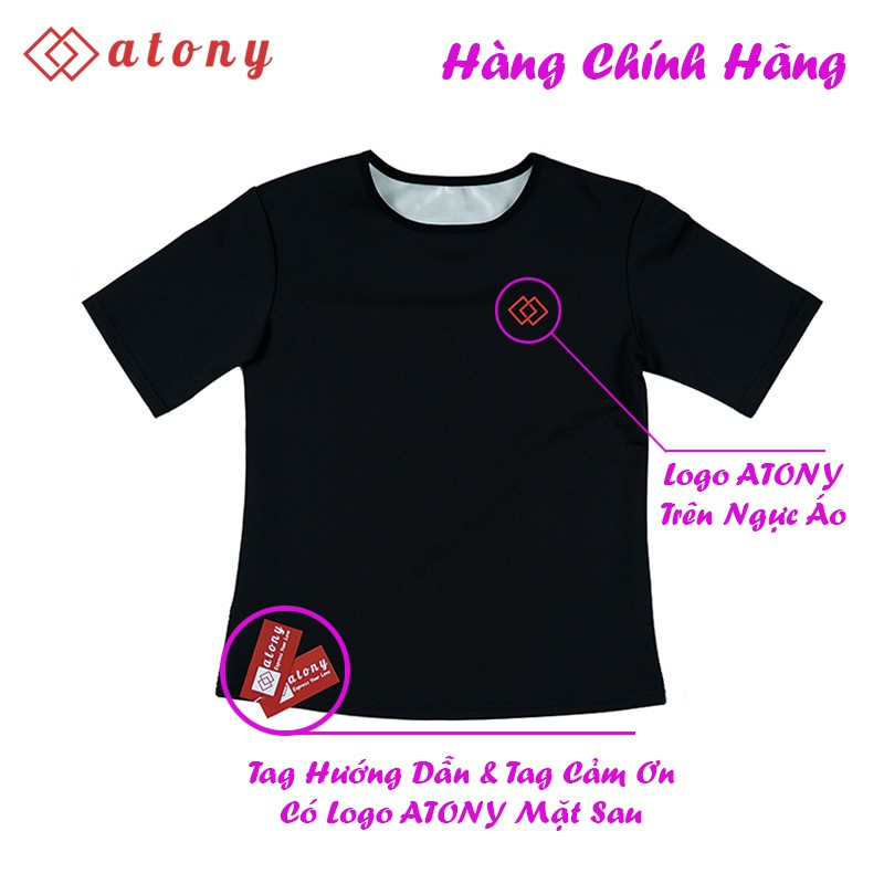 Áo Sinh Nhiệt Giảm Mỡ Bụng ATONY Chính Hãng, Tráng Nano Bạc Nhật Bản Giúp Đổ Mồ Hôi, Đánh Tan Mỡ Thừa, Đốt Cháy Calories