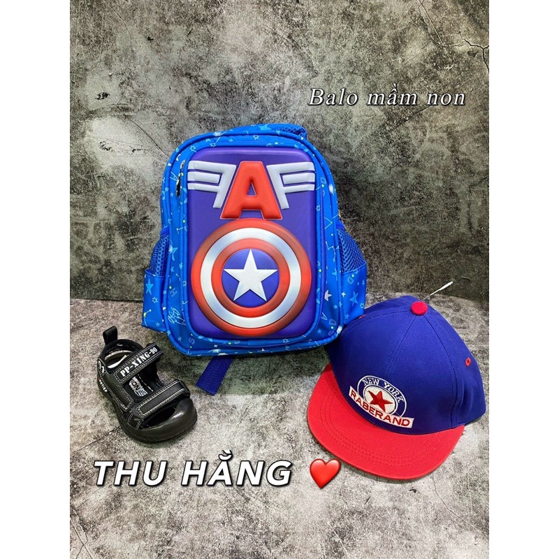 Balo in 3d nổi cho bé trai mầm non