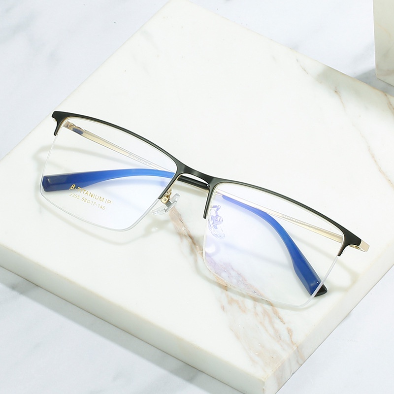 Hevia Mắt Kính Gọng Titan Siêu Nhẹ Thoải Mái pt078