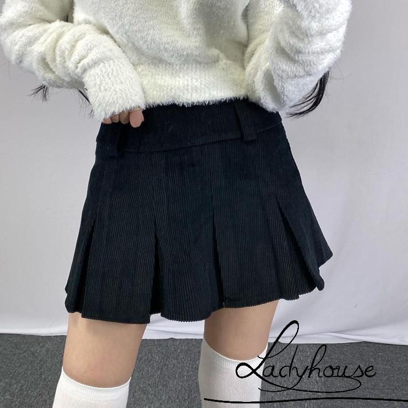 Chân váy lưng cao màu trơn thời trang dành cho nữ