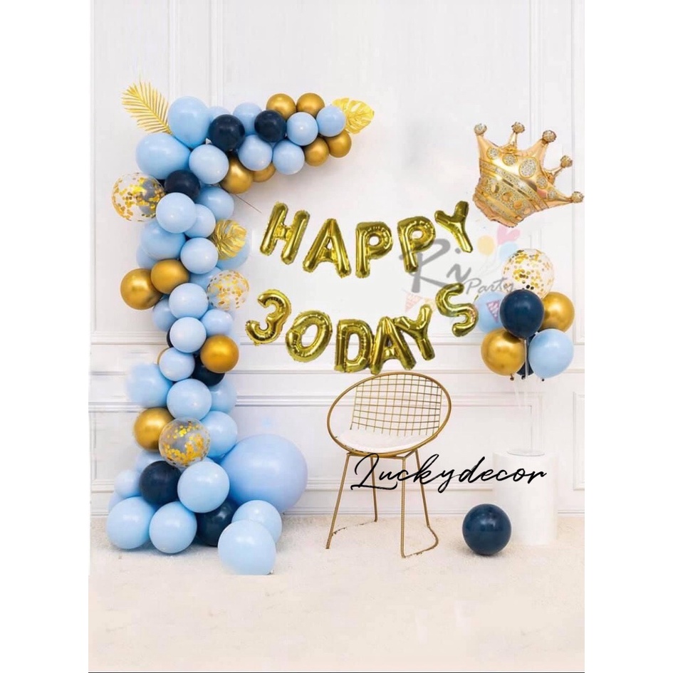 Bộ Bóng Bay Trang Trí Đầy Tháng Cho Bé MS0998 Cho Khách Vip