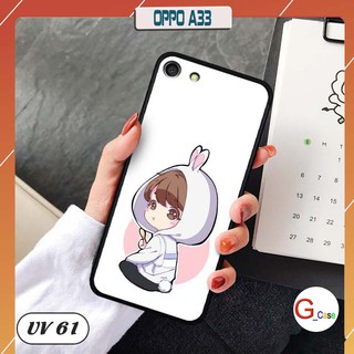 Ốp điện thoại OPPO A33 lưng nhám viền cao su dẻo in hình