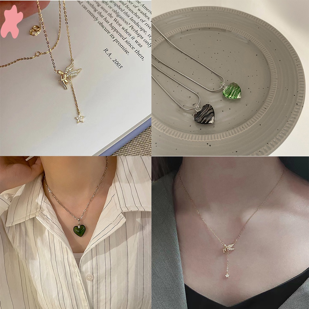 ✫✫✫ 1 Vòng Cổ Mặt Yêu Tinh Yêu Tinh Đơn Giản Kiểu Nhật Hàn Hàn Quốc Cho Nữ Dễ Phối Đồ