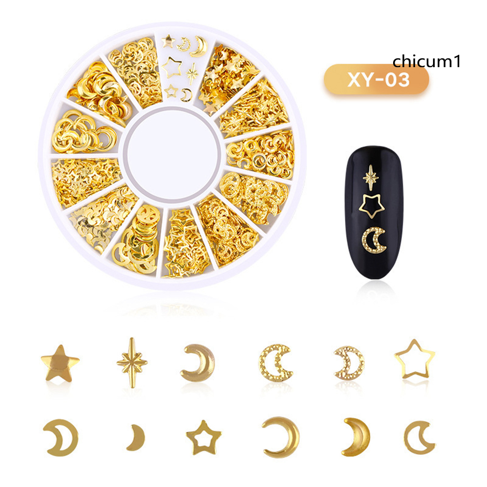 [Hàng mới về] Hộp phụ kiện trang trí móng tay 3d chất lượng cao