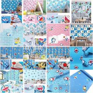 DECAL 1m Giấy dán tường khổ rộng 45cm ( có sẵn keo ) - doremon  ELL272