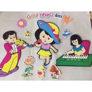 TRANH GÓC DECAL BỒI XỐP