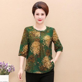 Áo trung niên tay lỡ dáng suông