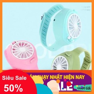 Quạt Mini Usb Đeo Tay hàng mới lạ giao màu ngẫu nhiên