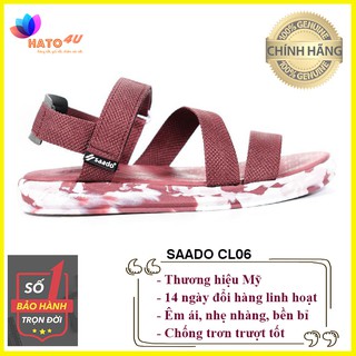 Sandal nữ saado cl06 - thương hiệu mỹ - êm ái, nhẹ nhàng, chống trơn trượt - xăng đan nam - unisex