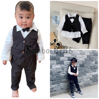 Set sơ mi GILÊ 4 chi tiết cực bảnh cho bé trai