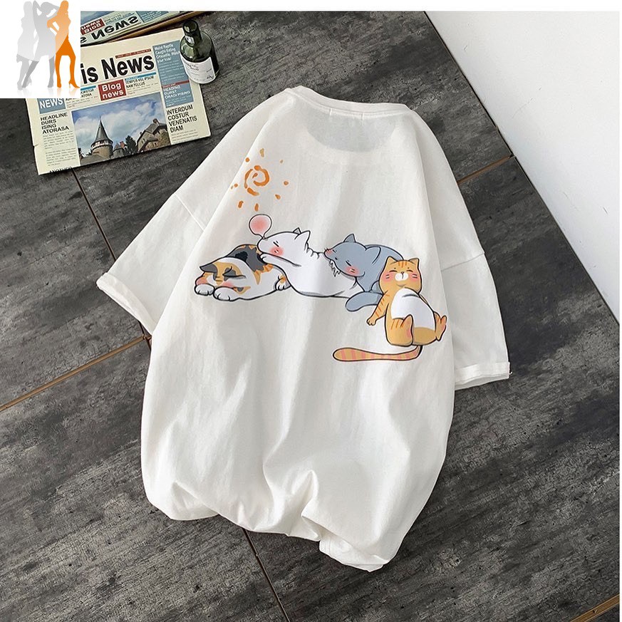 Áo thun unisex form rộng tay lỡ phong cách Hàn Quốc - Trùm Chuyên Sỉ Thời Trang - 21072020711 | BigBuy360 - bigbuy360.vn