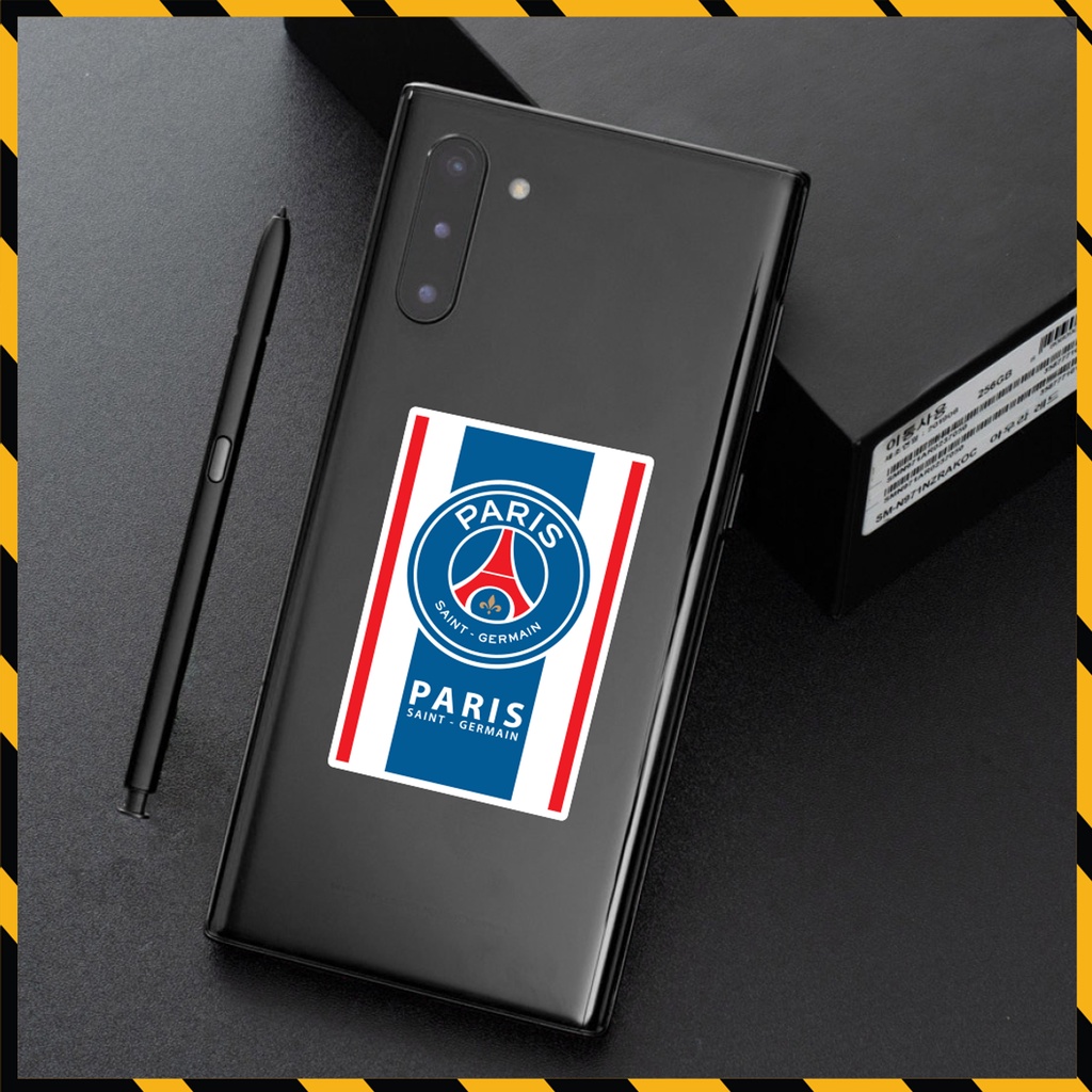 Hình Dán Bóng Đá Paris Saint-Germain Dán Tem Xe, Dán Nón, Điện Thoại,... - Logo PSG Chất Liệu Chống Thấm Nước, Bền Màu