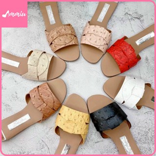 [Bảo Hành Trọn Đời - HOT TREND] -  Dép Quai Ngang Zara Xi Rắn, Dép Kẹp Nữ, Giày Nữ Mang Hằng Ngày, Mmiu- MD064-65