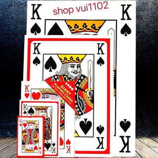Bộ Bài Tây Bài Poker khổng lồ A4 Bộ bài tây/ bài poker kích thước lớn,cỡ lớn, loại to THẻ bài mini