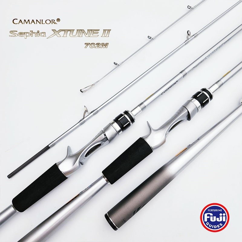 cần câu Lure máy ngang CAMANLOR khoen Fuji