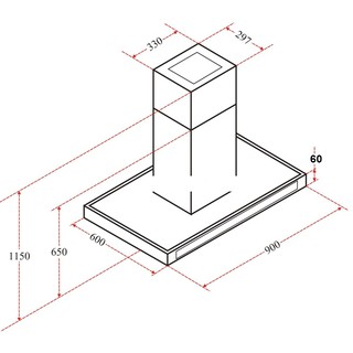 Máy Hút Mùi Đảo Eurosun EH-90IL91