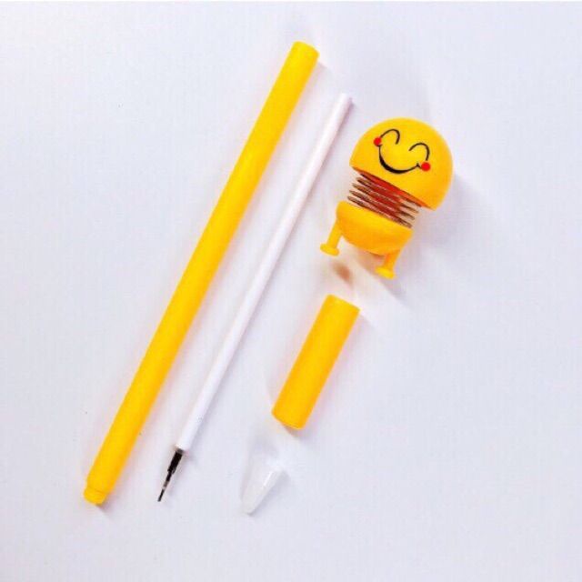 Bút gel nước lò xo cute biểu tượng cảm xúc Enmoj
