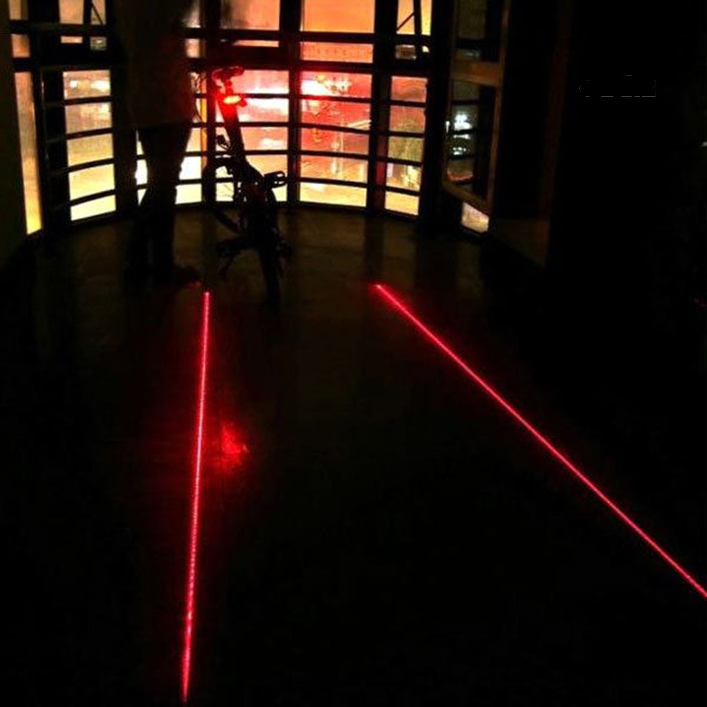 Đèn Led Chiếu Hậu Cảnh Báo Cho Gắn Xe Đạp Với 5 Bóng Mạnh Mẽ