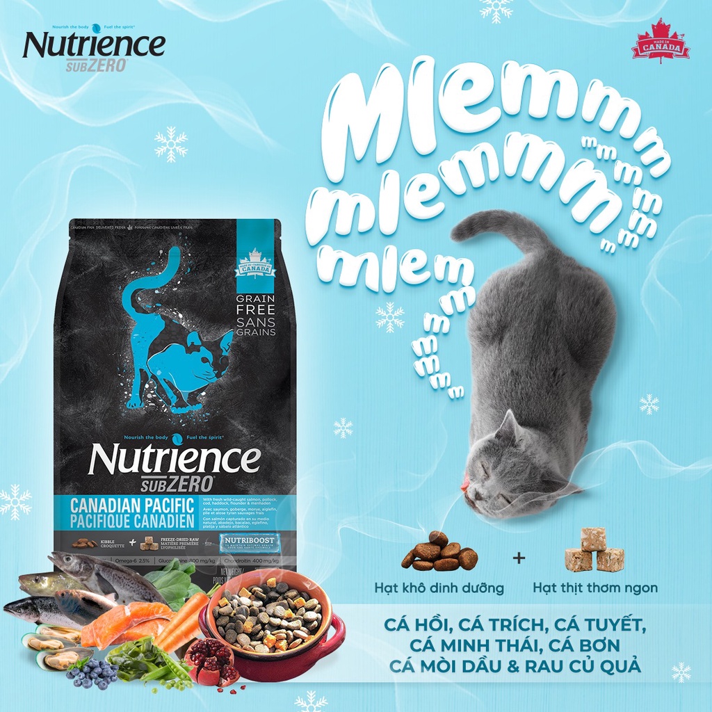 [2.5kg] Thức ăn hạt cao cấp Nutrience Subzero Valley cho mèo mọi giống mọi tuổi - Nutrience Original