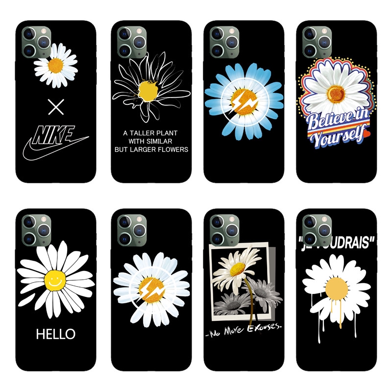 【Ready Stock】iPhone 5 SE 5S 6 6S 7 8 Plus X XS Silicone Soft TPU Case Dg Small Daisy Back Cover Shockproof Casing