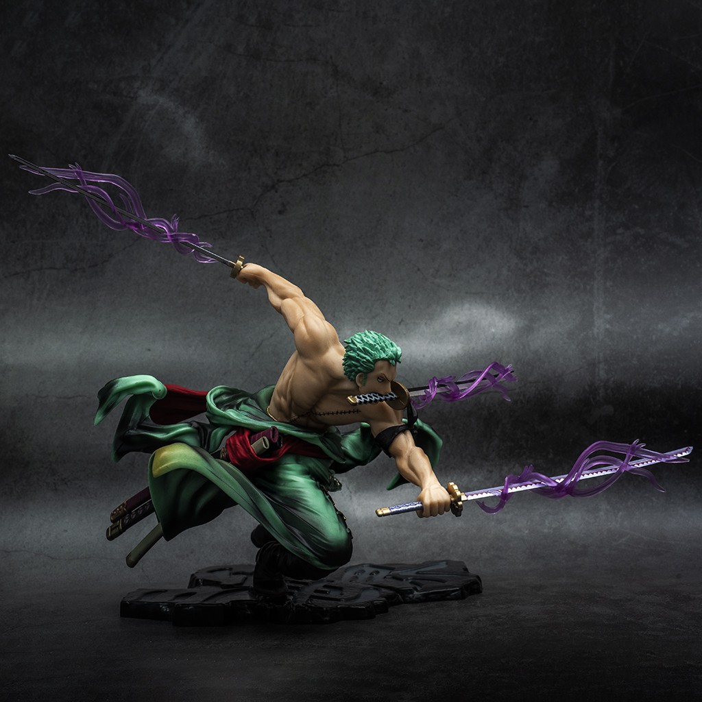 Mô hình One Piece Roronoa Zoro 3000 Thế Giới POP cao 20cm, Nặng 750G - Mô Hình trang trí One Piece Figure