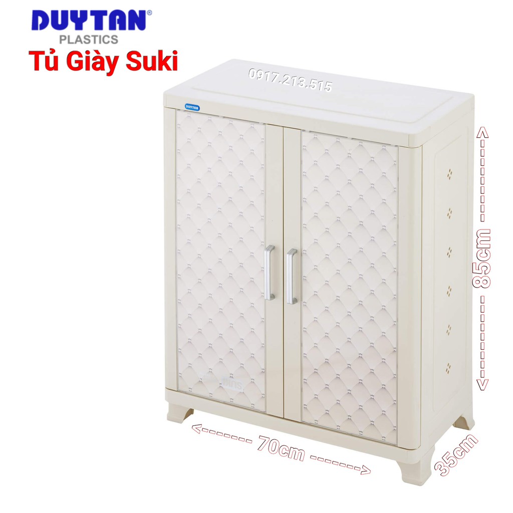 Tủ Giày Suki - Màu Giả Gỗ - Nhựa Duy Tân