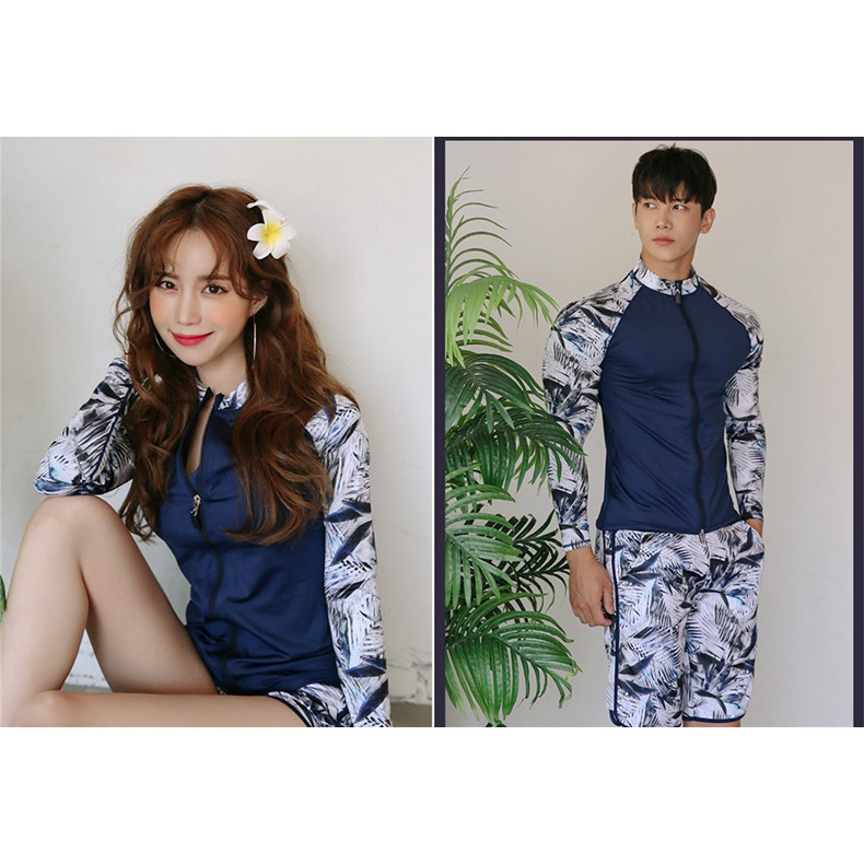 Bộ đồ bơi nam nữ thể thao phong cách Hàn mẫu mới