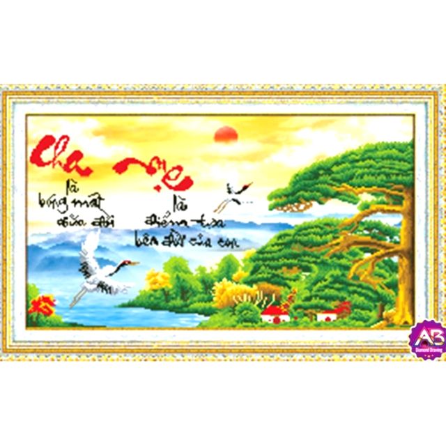 Tranh đính đá Df163.  75x46cm