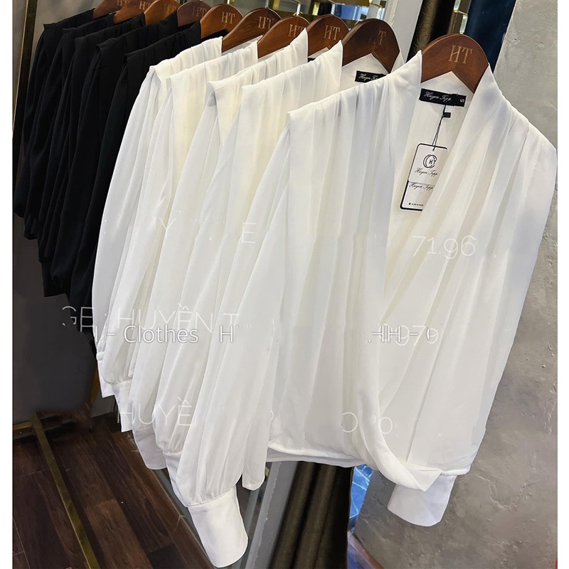 Áo Sơ Mi Kiểu Đắp Chéo Tay Dài Sang Chảnh AP006-Teen 888