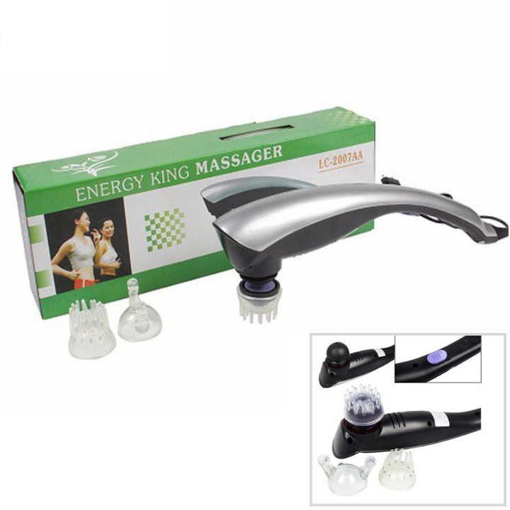 Máy massage cầm tay 3 đầu Energy King LC-2007AA cao cấp