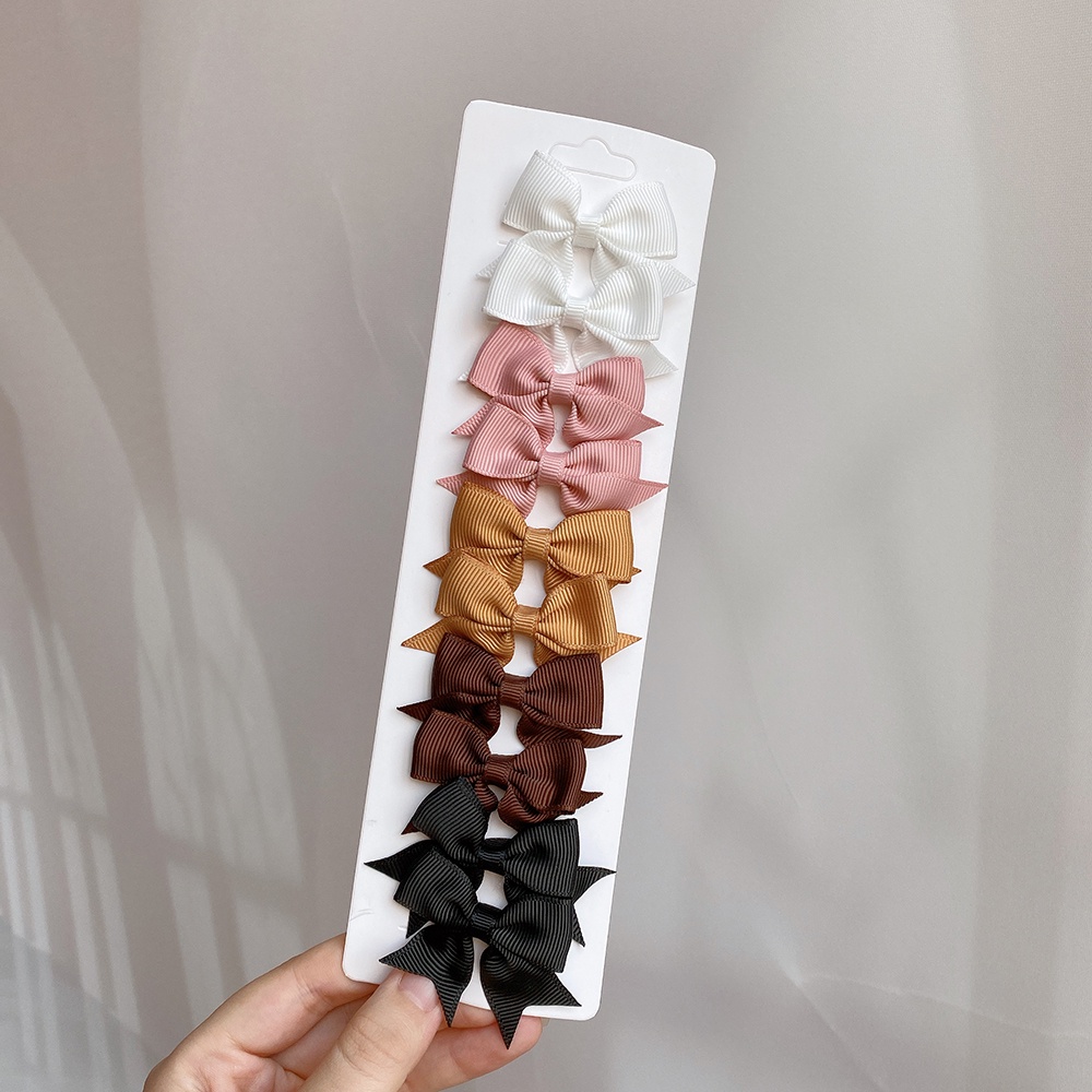 Set 10 kẹp tóc Kidsbows hình nơ nhiều màu sắc cho bé gái