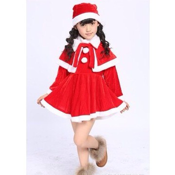 Set noel kèm mũ + áo choàng xinh cho bé size 90-160-