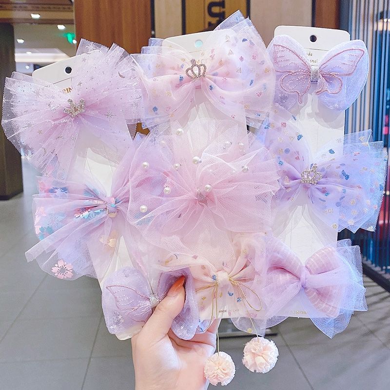 Kẹp Tóc Nơ Siêu Dễ Thương Dành Cho Bé Gái