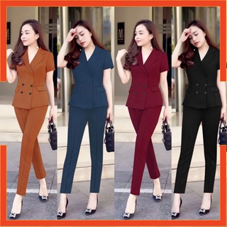 Quần Áo Nữ 🎁FREESHIP🎁 Set nguyên bộ áo Vest quần dài xinh xắn MS: TJ1178