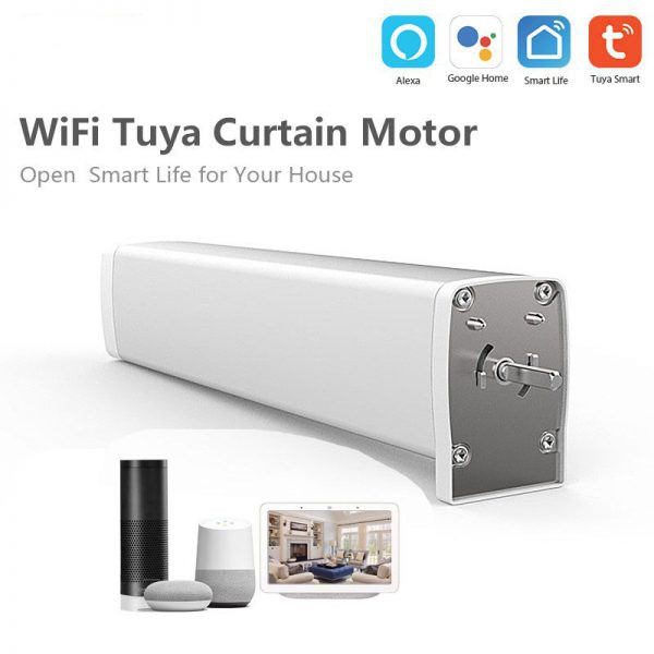 Động cơ rèm tự động Tuya WiFi/ Zigbee - điều khiển với Google hoặc Alexa