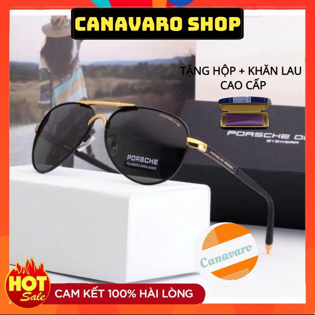 Kính râm nam cao cấp thời trang phân cực chống uv chống chói hiệu quả bảo hành 6 tháng CANAVARO SHOP P8503